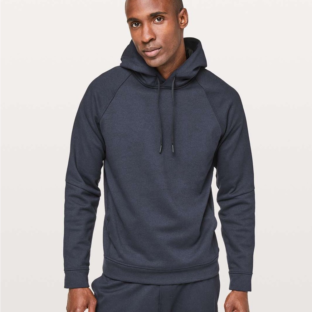 Men's Lululemon City Sweat Hooded Sweatshirt in Navy